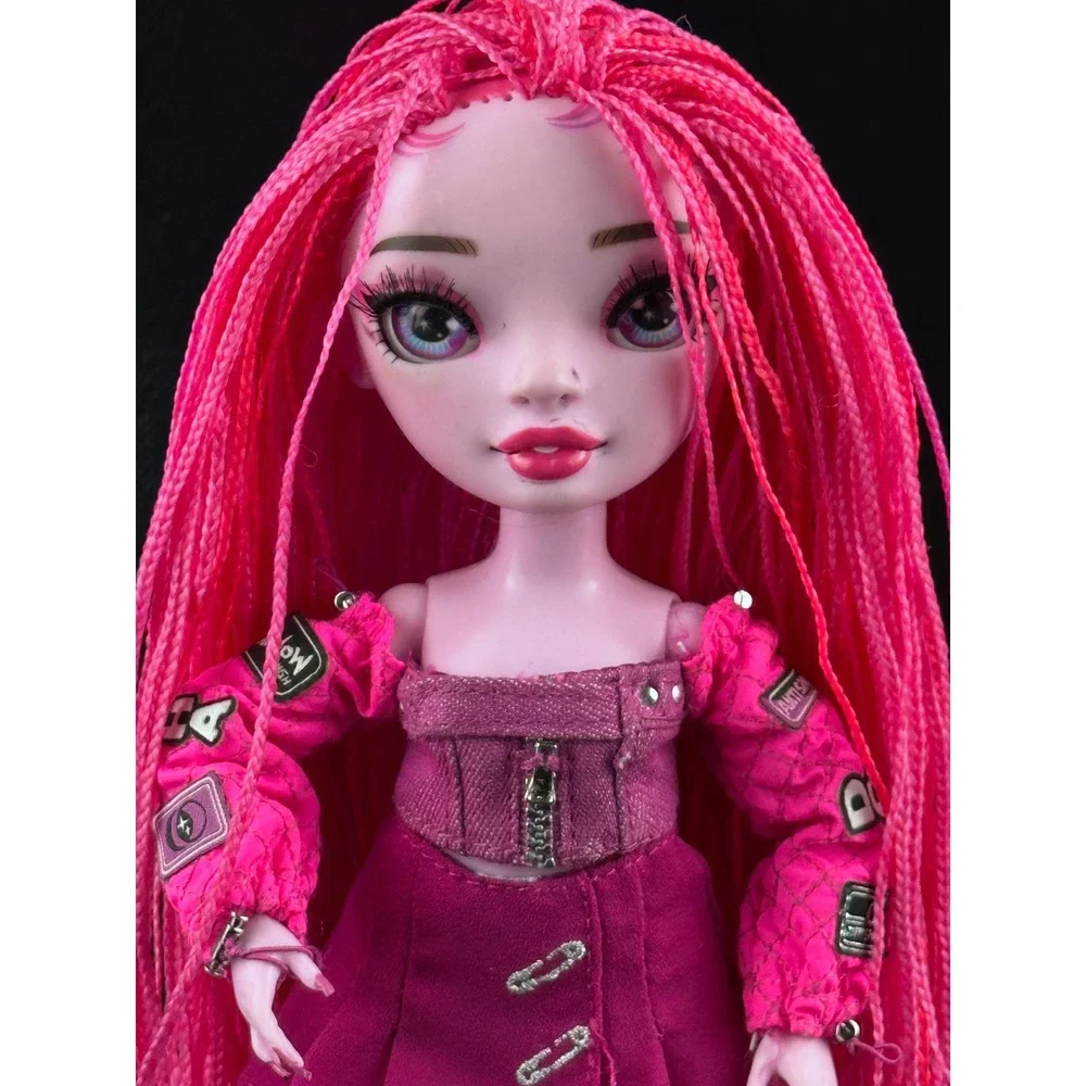 Rainbow High Shadow High Neon Shadow Pink Doll, Fashion Doll with Outfit & Boots